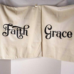 Throw Pillow Covers 2 Grace Faith Sft Beige Square